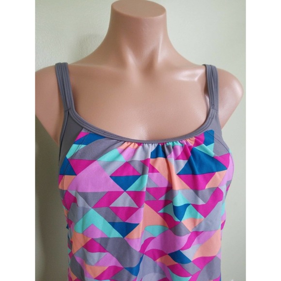 Go by Gossip Triangle Tango layered tankini top size S - Picture 3 of 6